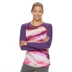 🧡 3/$15 last 1❣️ women's pink swirl crewneck long sleeve tee